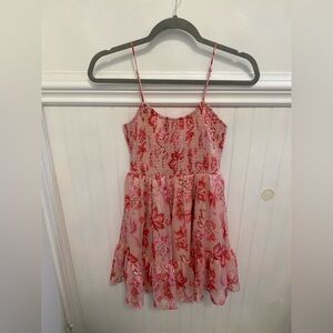 Y2K Elegant Pink Floral Mini Dress